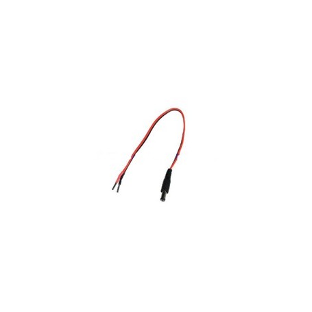 Cable Rojo Negro paralelo de 20 centímetros con terminales metálicos para empalmar o soldar