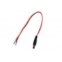 Cable Rojo Negro paralelo de 20 centímetros con terminales metálicos para empalmar o soldar