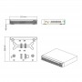 VIDEOGRABADOR PARA 4 CÁMARAS FULL HD 1080 2 MPX TRIBRIDO
